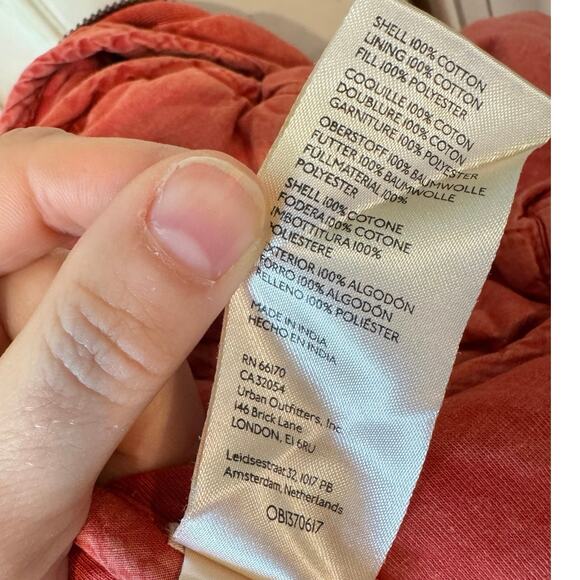 FREE PEOPLE Dolman Quilted Knit Jacket Red Myrrh Size Small EUC $198 MSRP Boho - Picture 9 of 10